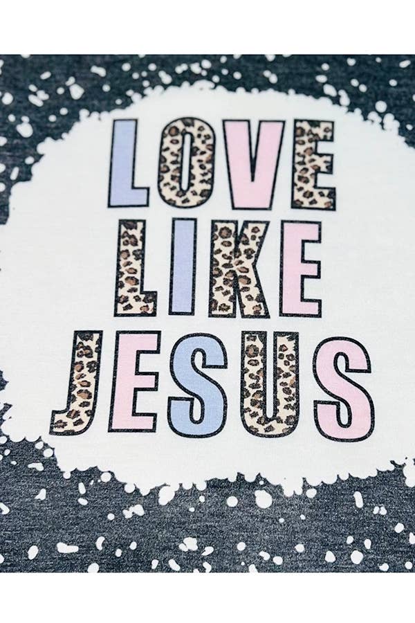 "LOVE LIKE JESUS" top and bell bottoms 2pc girls set