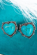 Heartbreak Ranch Silvertone Earrings